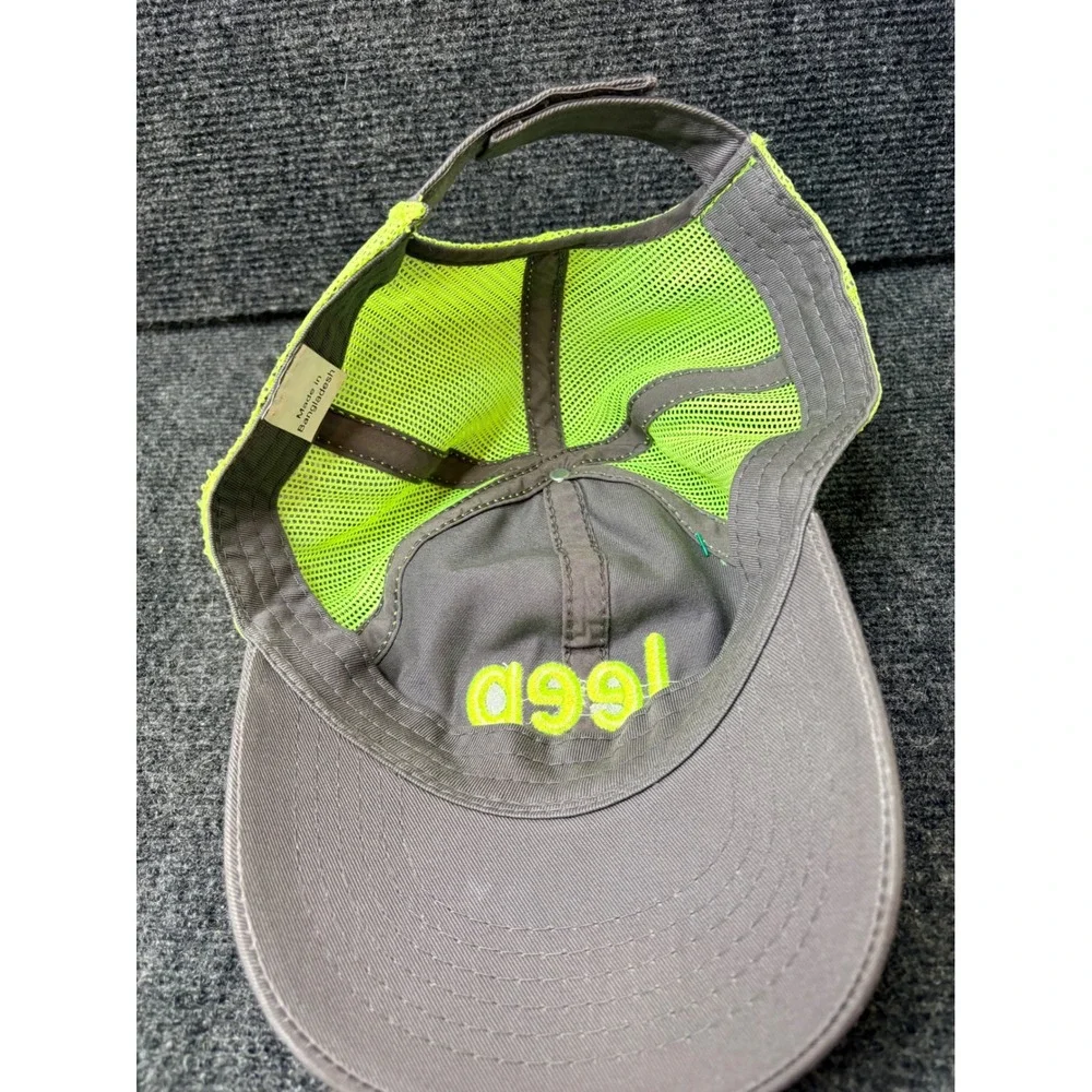 Jeep Trucker Hat Grey Neon Yellow Mesh Adjustable Embroidered Logo Cap